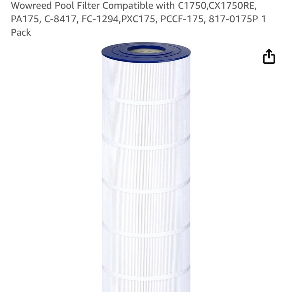 BRAND NEW- Wowreed Pool Filter Compatible with many models (see description)